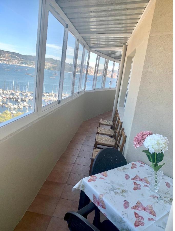 Ferienwohnung Apartamento Con Vistas Al Mar Y A Vigo En Moaña Exterior foto
